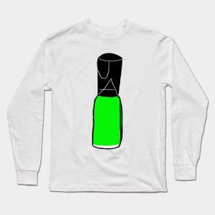 Lime Green Nail Polish Long Sleeve T-Shirt